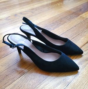 Atmosphere Elegant Black Slingback Heels
